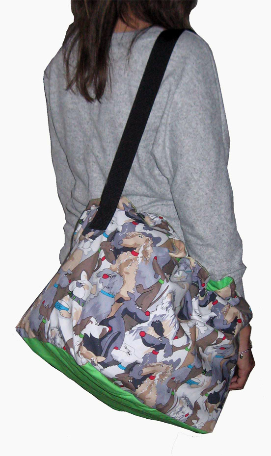 Shoulder Bag Mode - Bicycle Basket Liner and Tote Bag Shoulder Bag Mode - Bicycle Basket Liner and Tote Bag
