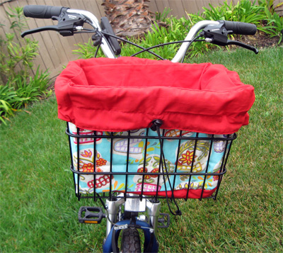 Bicycle Basket Liner and Tote Bag