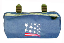 Bike Cruiser Bag - Navy USA Flag