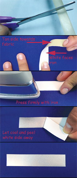 3m Reflective Tape Strip - Iron On