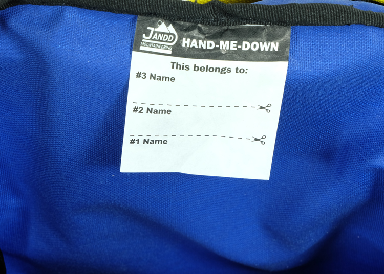 Hand Me Down Label