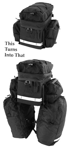 Rear Rack Pack II w/ Panniers