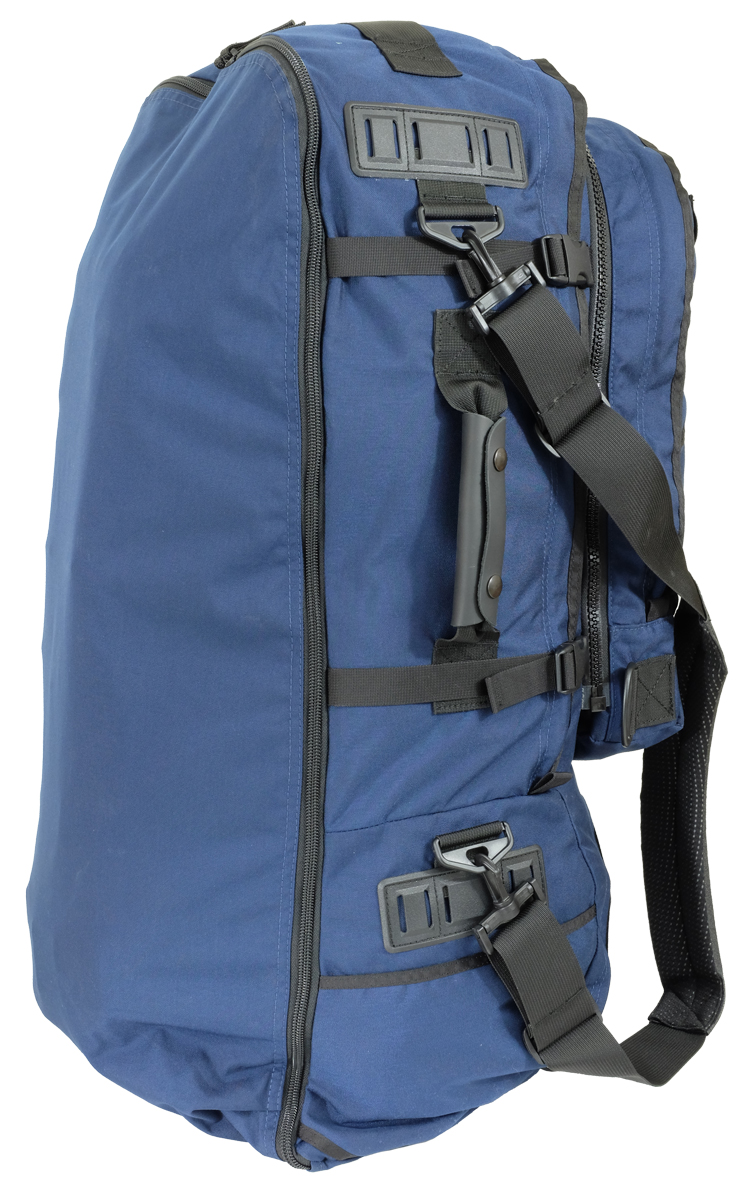 Side View Navy Blue Travel Pack