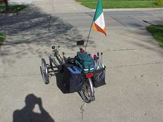 Photograph 1: Pannier on recumbent bike